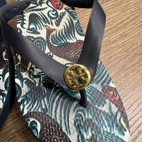 Tory Burch Wedge Flip-Flops - Picture 9 of 11